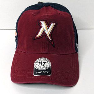 47 Brand Men's Beisbol Cap One Size Red/Marine Embroidery
